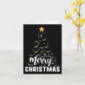 Bearded Dragon Merry Christmas Tree Family Xmas Ho Kaart (Gele Bloem)