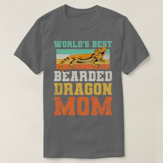 Bearded Dragon Mom Lizard  T-shirt (Design voorkant)