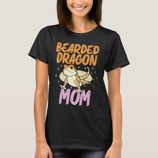 Bearded Dragon  Mom Reptiles Pet Reptile Owner Gra T-shirt (Voorkant)