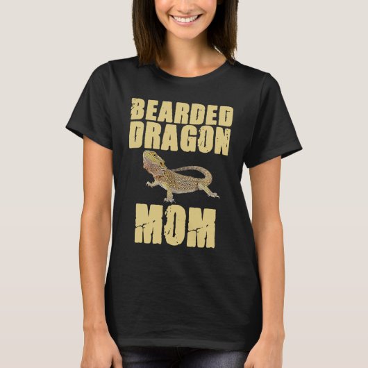 Bearded Dragon  Mom Reptiles Pet Reptile Owner Gra T-shirt (Voorkant)