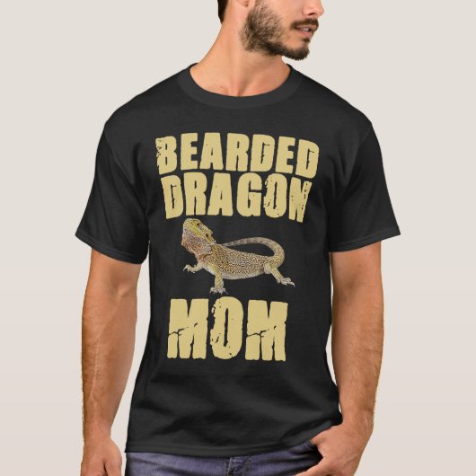 Bearded Dragon  Mom Reptiles Pet Reptile Owner Gra T-shirt (Voorkant)