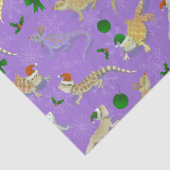Bearded Dragon Morph Holiday Paars Tissuepapier (Detail)