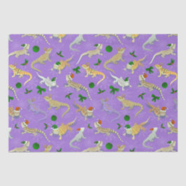 Bearded Dragon Morph Holiday Paars Tissuepapier