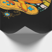 Bearded Dragon Playing Video Game Reptiles Pagona Cadeaupapier (Hoek)