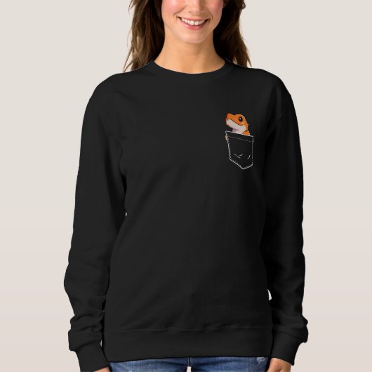 Bearded Dragon Pocket Design Cool Reptile Pet Liza Trui (Voorkant)