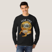 Bearded Dragon Pogona Pet Reptile Lizard Fear the  T-shirt (Voorkant volledig)