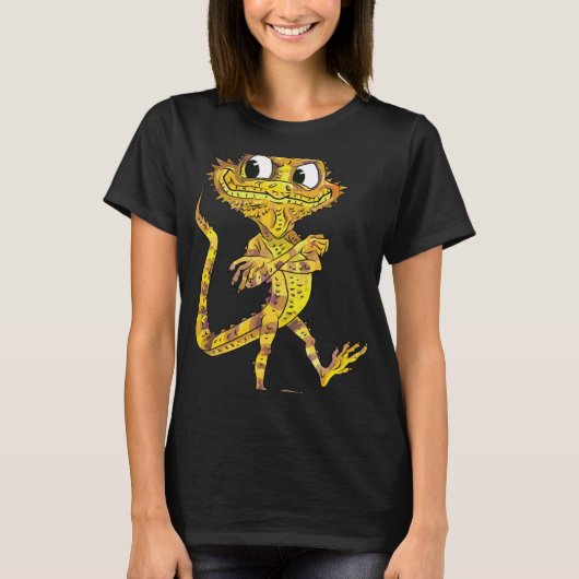Bearded Dragon Reptile Merlin Dragon T-shirt (Voorkant)
