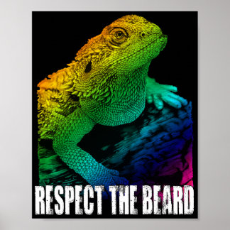 Bearded Dragon Respect Poster