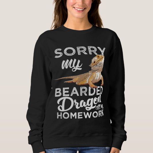 Bearded Dragon S Bearded Dragon Ate My Homework Trui (Voorkant)