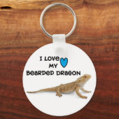 Bearded Dragon Sleutelhanger "I love my Bearded Dr (Voorkant)