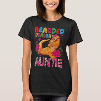 Bearded Dragon Tante Bloemen Bearded Dragon Bow Ti T-shirt