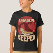 Bearded Dragon voor een reptiel Nerd T-shirt (Voorkant)