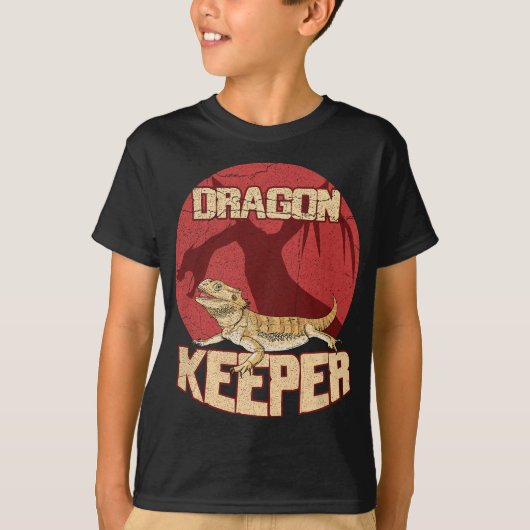 Bearded Dragon voor een reptiel Nerd T-shirt (Voorkant)