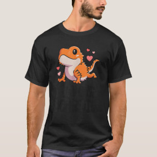 Bearded Dragon voor meisjes Vrouwen Ik hou van mij T-shirt