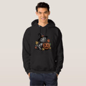 Bearded Dragon Witch Halloween kunst Hoodie (Voorkant volledig)