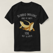 Bearded Dragons maken me blij 1 T-shirt (Design voorkant)