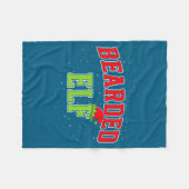 Bearded Elf Christmas Family Matching Group Xmas Fleece Deken (Voorkant (Horizontaal))