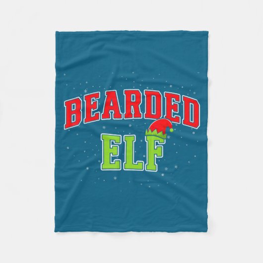 Bearded Elf Christmas Family Matching Group Xmas Fleece Deken (Voorkant)