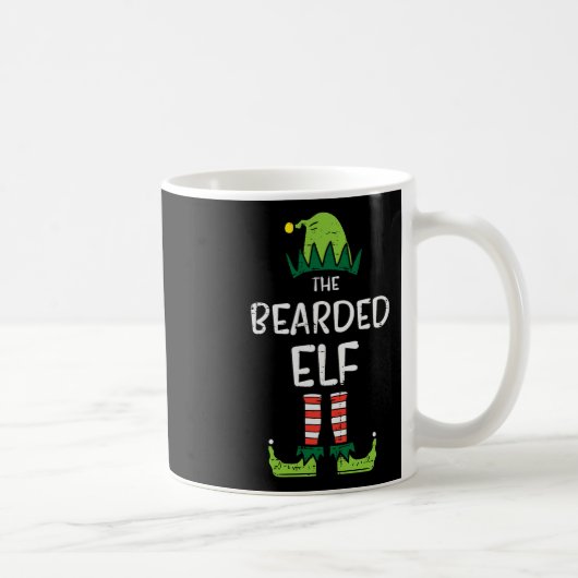 Bearded Elf Matching Kerstmis Voor Familie Oom Da Koffiemok (Rechts)