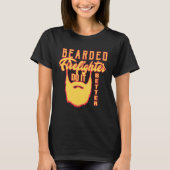 Bearded firefighter do it better Profession career T-shirt (Voorkant)