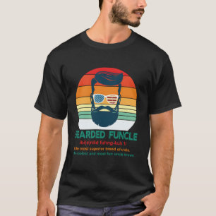 Bearded Funcle Definition Uncle T-shirt