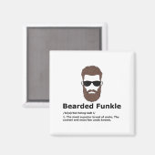 Bearded Funkle Shirt Funny Uncle Definition Magneet (Voorkant / Achterkant)
