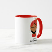 Bearded Groom Doolha Desi South Asian India Gift Mok (Voorkant rechts)