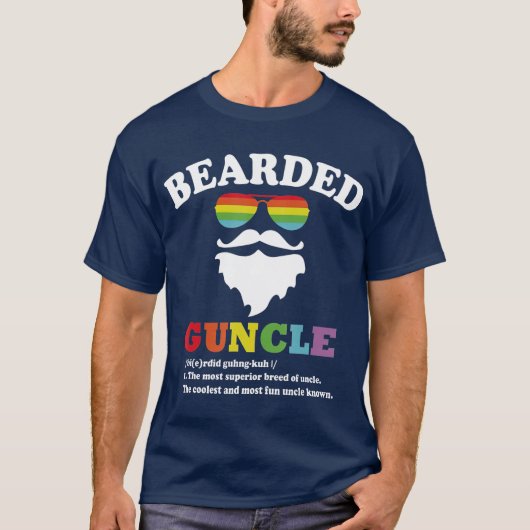 Bearded Guncle T-shirt (Voorkant)