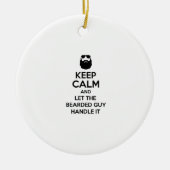 Bearded Guy Keramisch Ornament (Voorkant)