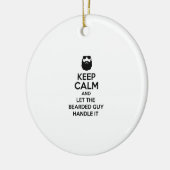 Bearded Guy Keramisch Ornament (Links)