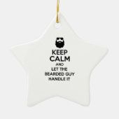 Bearded Guy Keramisch Ornament (Voorkant)