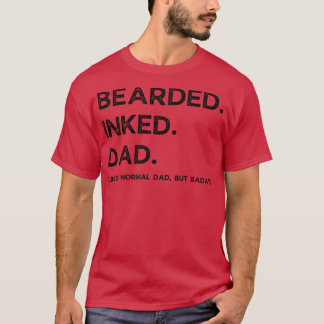 Bearded inked dad grappige definitie 1 t-shirt