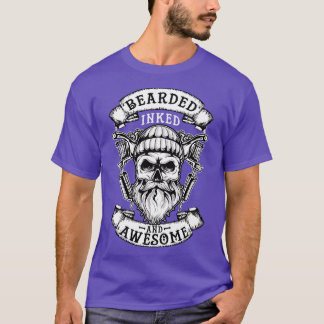 Bearded Inked En Geweldige Badass Pa 2 T-shirt