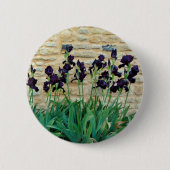 Bearded Iris Badge Ronde Button 5,7 Cm (Voorkant)