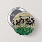 Bearded Iris Badge Ronde Button 5,7 Cm (Voorkant /achterkant)