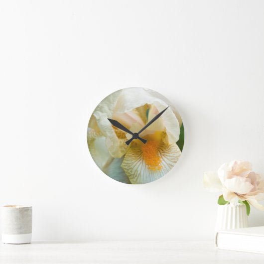 Bearded iris close-up ronde klok (Huis)