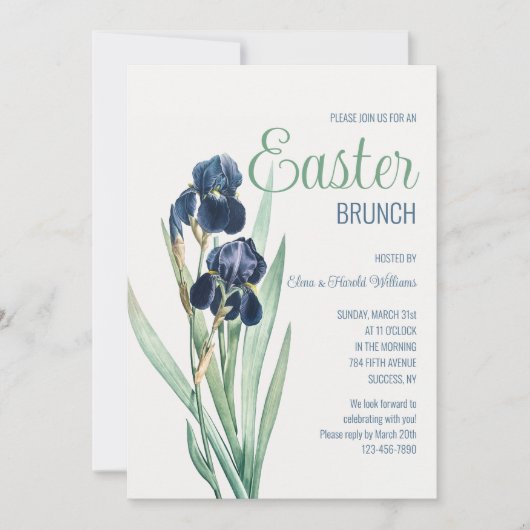 Bearded Iris Kaart (Voorkant)