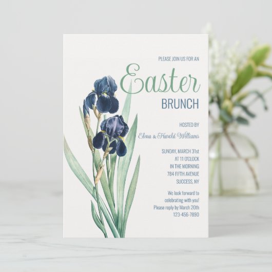 Bearded Iris Kaart (Staand voorkant)