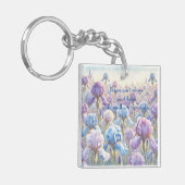 Bearded Iris & Quote Sleutelhanger (Voorkant Links)