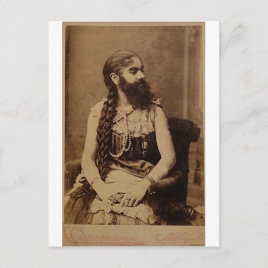 Bearded Lady Briefkaart (Voorkant)