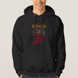 Bearded Lady Lips  Circus Costume Beared Hoodie