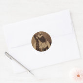 Bearded Lady Ronde Sticker (Envelop)