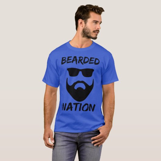 Bearded Nation T-shirt (Voorkant volledig)