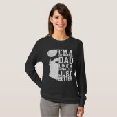 Bearded Papa Grappige Baard Humor Vaderdag Gift ID T-shirt (Voorkant volledig)