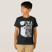 Bearded Papa Grappige Baard Humor Vaderdag Gift ID T-shirt (Voorkant volledig)