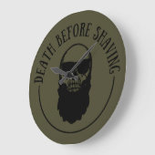 Bearded quotes grappige baard gezegden geschenken grote klok (Hoek)