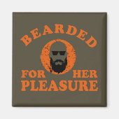 Bearded quotes grappige baard gezegden geschenken magneet (Voorkant)