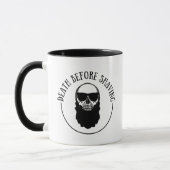 Bearded quotes grappige baard gezegden geschenken mok (Links)