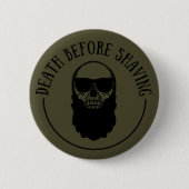 Bearded quotes grappige baard gezegden geschenken ronde button 5,7 cm (Voorkant)