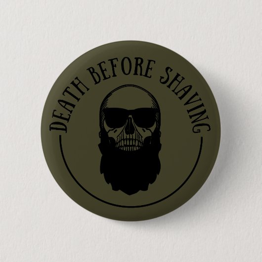 Bearded quotes grappige baard gezegden geschenken ronde button 5,7 cm (Voorkant)